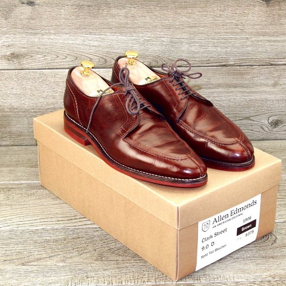 Allen Edmonds CLARK STREET Dainite 9 D Brown * add $15 new  display picture 3